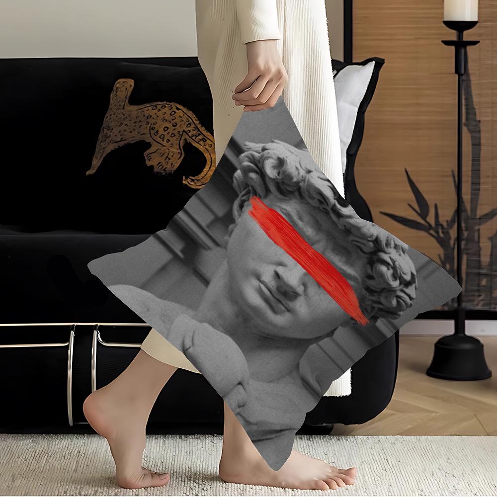 Sculpture David Popolo Art Cushion Cover Decorative Pillow Sofa Home Decor Case Pillow Cases