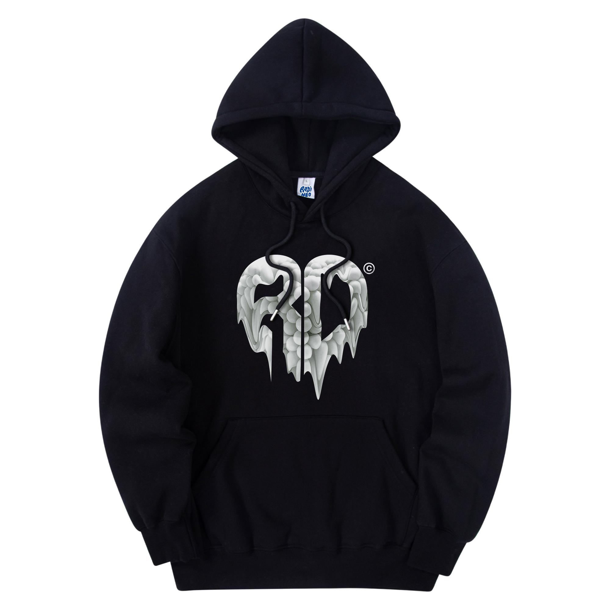 Radineo Heart Ball Hoodie Black Black (Black)/L