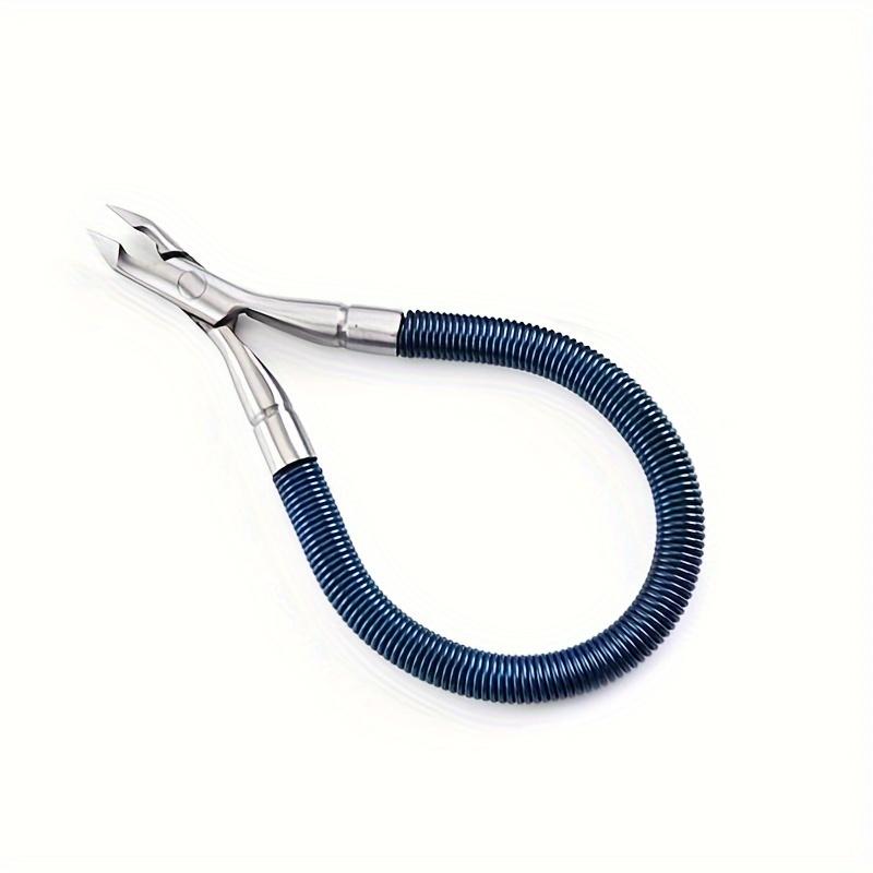 Stainless Steel Cuticle Nippers with Spring-Loaded Grip - Odorless Manicure Tool for Precise Dead Skin Removal, Sharp Trimming Edge