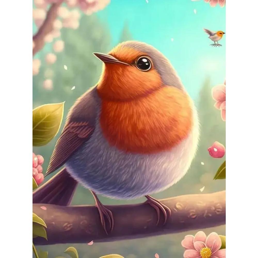 DIY Full Round Diamond Painting Cross Stitch 3D Animal Art Style Home Landscape Decorative Diamond Painting 5d Diamond Art Painting