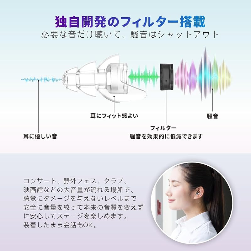 live earplugs Quietide ear plugs live ear protector Hearing impairment prevention For people who enjoy loud music at concerts, festivals, clubs, etc.