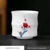 Dehua Hand-Painted Jade Porcelain Tea Tasting Cup