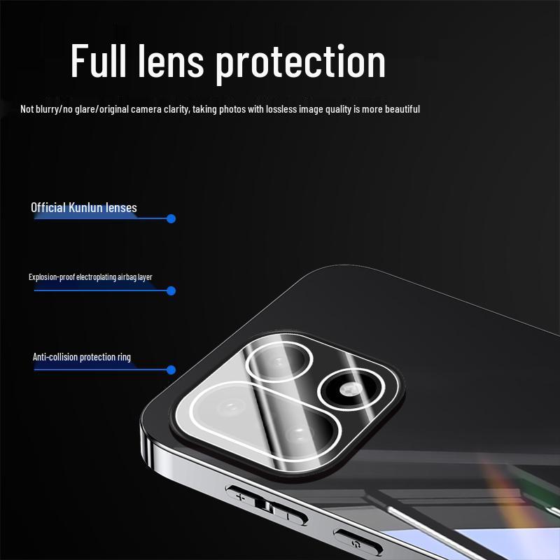 OnePlus 15 Ice Crystal Electroplating Case: Full Coverage Anti-Scratch Protective, Premium Feel, Lightweight & Thin Hard Shell