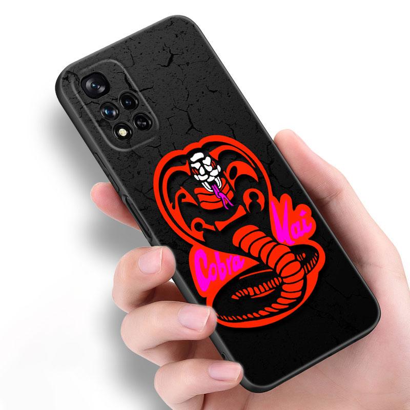 Cobra Kai Schlange Schwarz Silikon Handyhülle Für Xiaomi POCO X3 X4 NFC F5 M3 M4 M6 X5 X6 Pro F3 F4 GT 5G C55 C65 M5