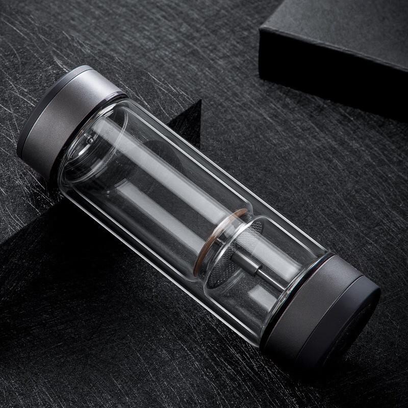 Duo Li Double-Layer Glass Tea Infuser Bottle