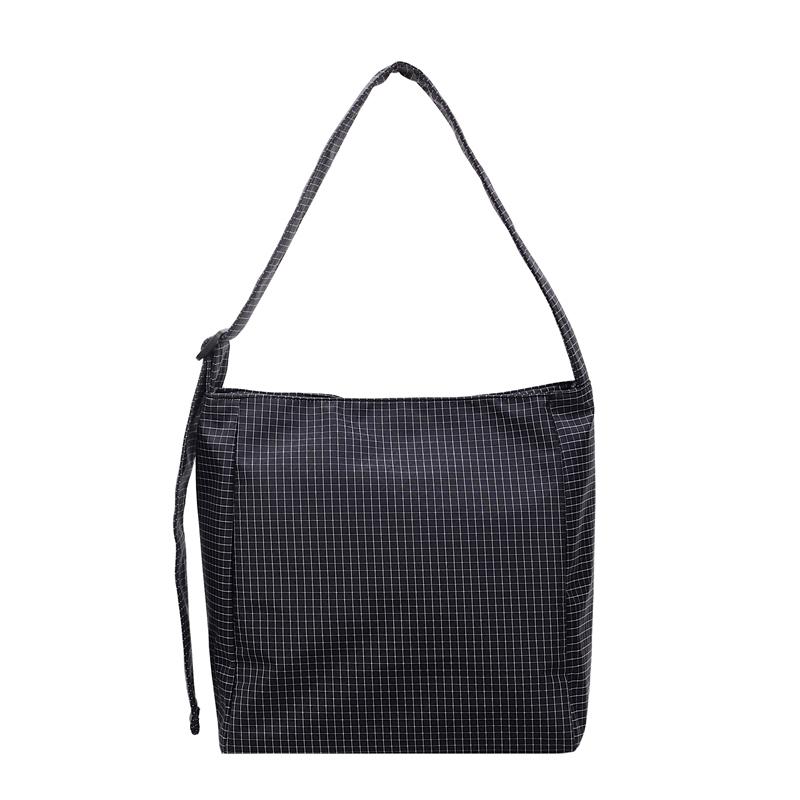 

Универсальная сумка большой вместимости, на плечо, кроссбоди, женская клетчатая сумка под мышкой чёрный