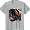 Kawaii Cat Anime Japanese Retro Unisex Women Funny Otaku High Quality Cotton TShirt Cute Graphic Tshirts Fashion Shortsleev