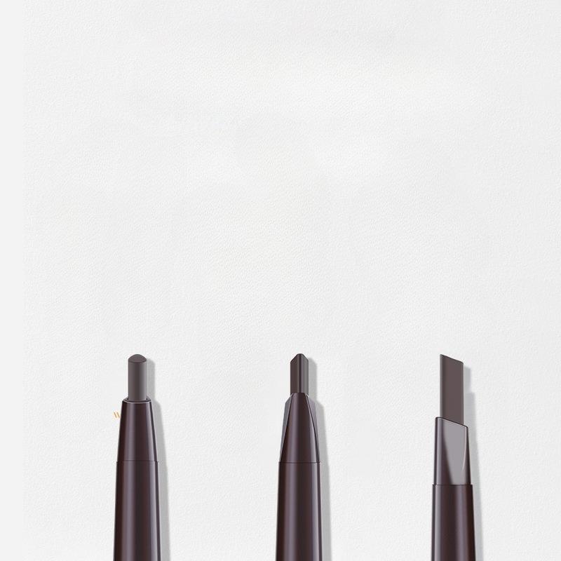 Multi-effect Eyebrow Pencil Double-ended Triangular One-word Eyebrow Pencil for Beginners, Not Easy To Smudge Makeup Pencil