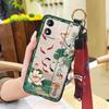 Phone Holder Wrist Strap Phone Case For MOTO E13 Anti-dust Chinese Style Kickstand Fashion Ring Anti-knock Wristband