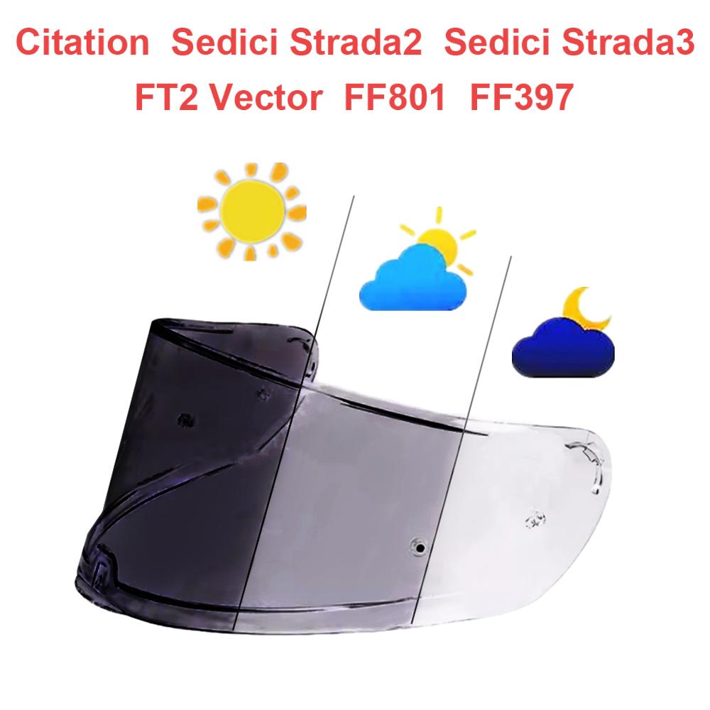 FF801 Face Shield Motorcycle Helmet Visor for Citation Sedici Strada2 Sedici Strada3 FT2 Vector FF397 Replacement Lens