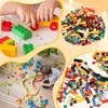 PATIKIL 555pcs Flat Blocks 1x2 Square Green Classic Tiles, Smooth Surface, Mini Building Block Accessories for Building Floors, Walls, Mosaic Pixel