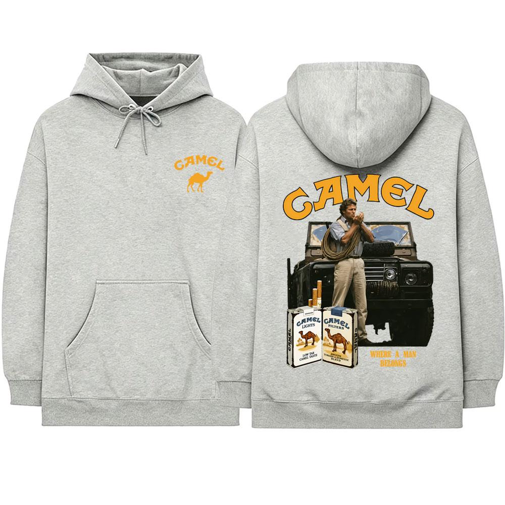 Camel Motocycle Car Hoodie Unisex Classic Oversized Pullover Hoodies Casual Sweatshirt Male Fashion Vintage Streetwear