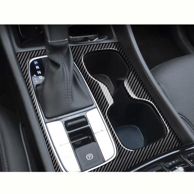 Strapazierfähige Abdeckung für Schaltknaufblende in Carbonfaser-Optik für Hyundai Santa Cruz 2022-23