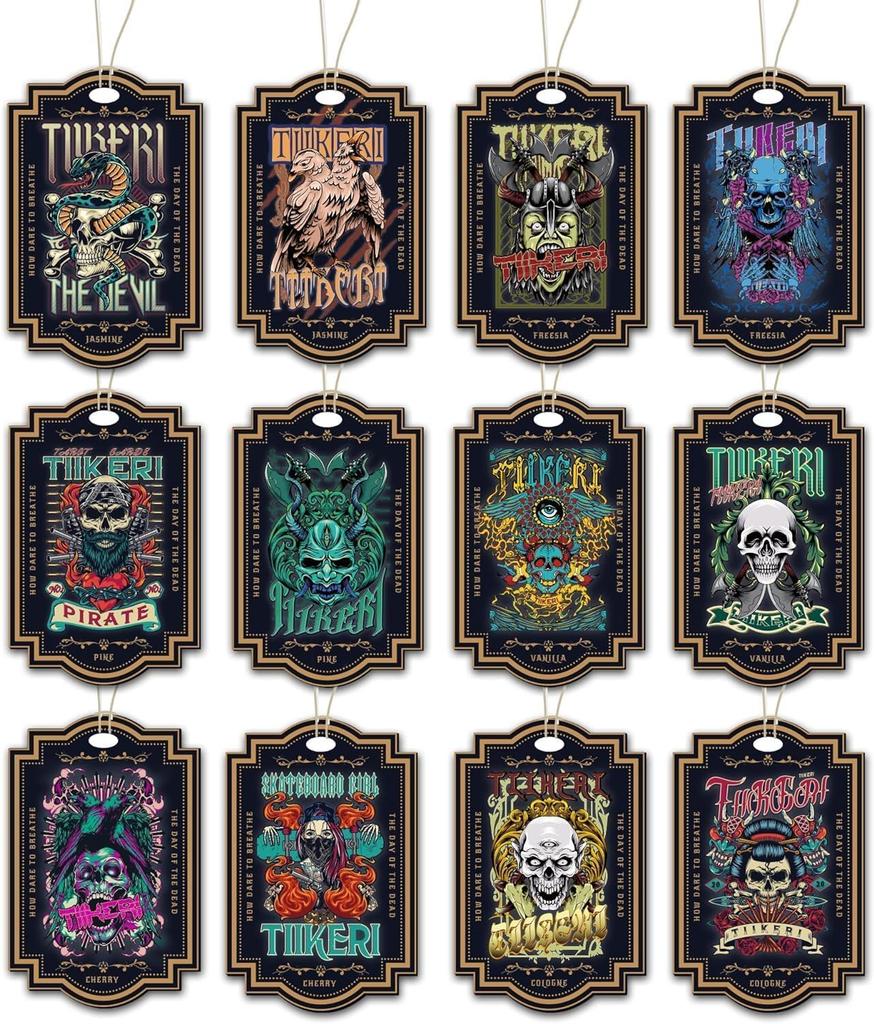 TIIKERI 12 Pcs Car for Car Home Office Hanging 180 Days Freshness