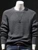 Men's Winter 2025 Plus Size Heavyweight High-End Knit Sweater