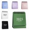 Creative 2024-2025 Calendar 18-Month Monthly Planner Gift Mini Desk Calendar  Office Supplies