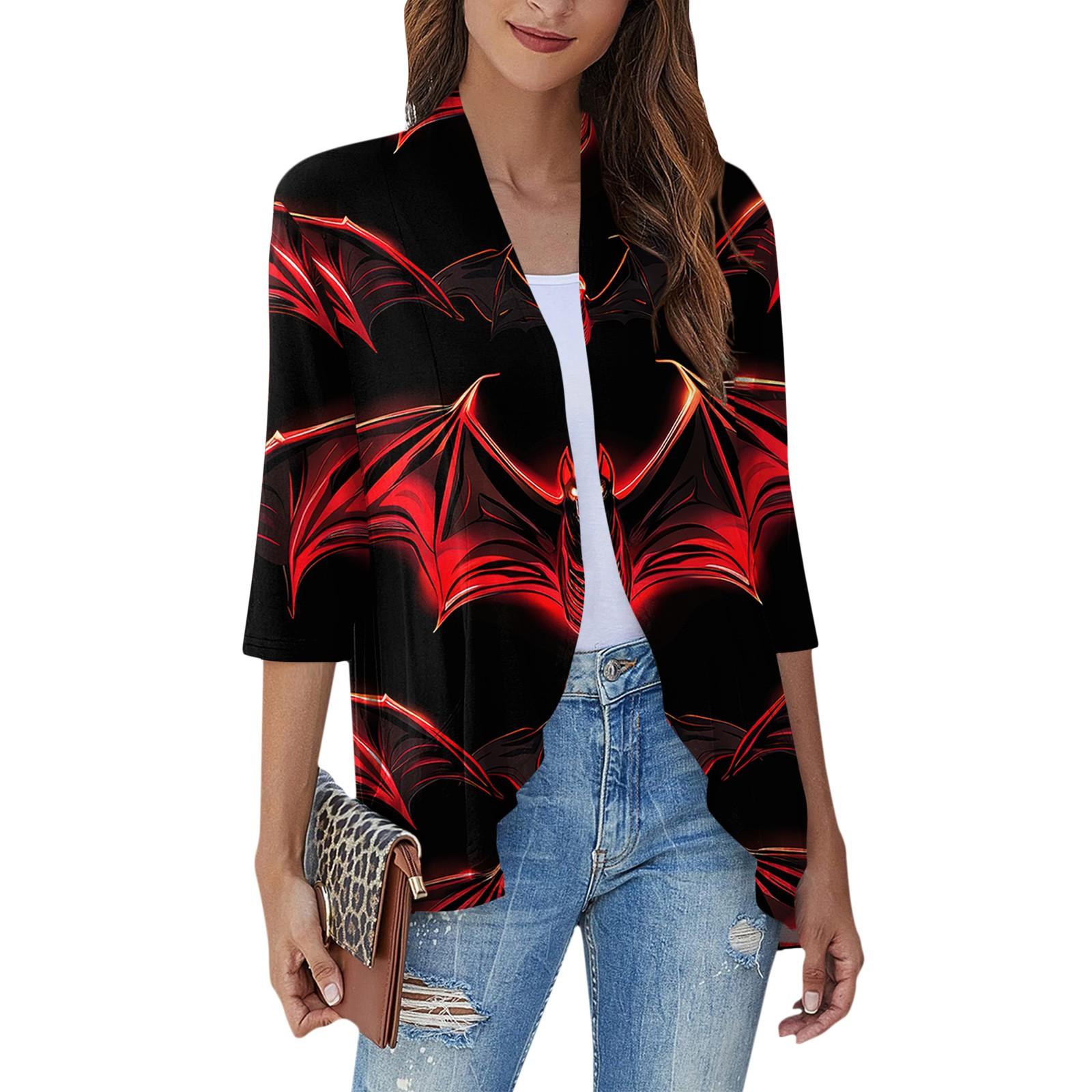 

Женская повседневная мода с рукавом три четверти, мягкий драпированный жакет-кардиган с оборками XXXL красный