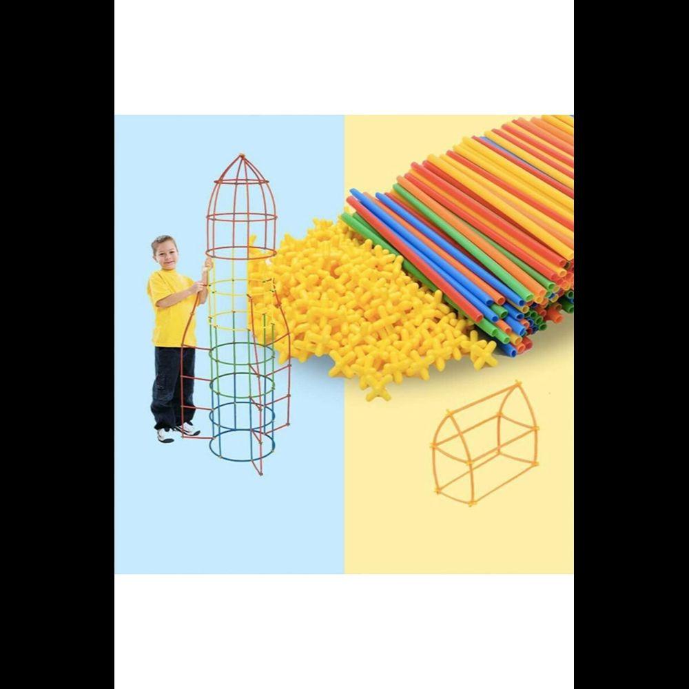 

Бамбукові палички Інтелект Уява та Сила Освітній 4D блок DIY 300 елементів