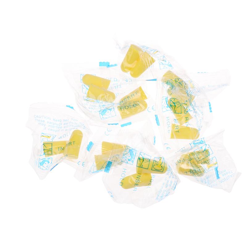 10 Pairs Sponge Earplugs Noise Canceling Sleep Earplugs Noise-Isolating Earplugs Dust Resistant Abrasion Resistant Flexible Work