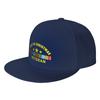 Fashion Christmas Veteran Cap Flat Brim Sun Hat  Street Outings Caps