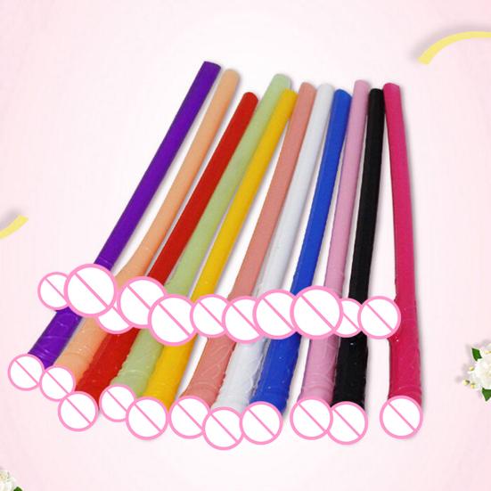 Fun Plastic Straws for Parties Reusable Naughty Drinking Straws Humorous Colorful Straw Creative Bachelorette Birthday Wedding Decorations