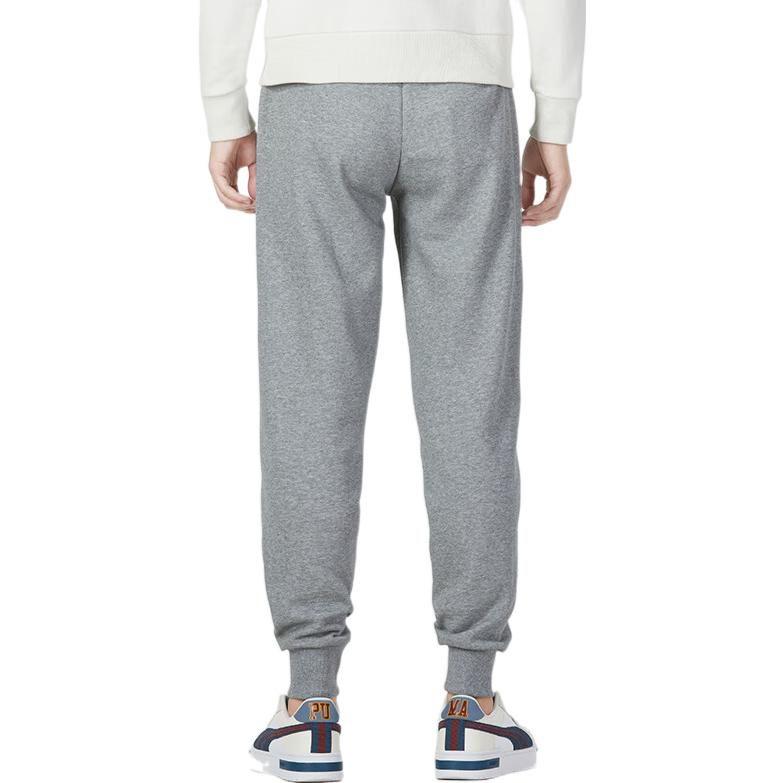 Puma Knitted Sweatpants Men's Gray Moderate Cuffed Pants 846385-03