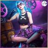Halloween Cosplay Costume LOL Coswear League Of Legends Battle Of Two Cities Jinx Cosplay Costume Game Anime Game Cos