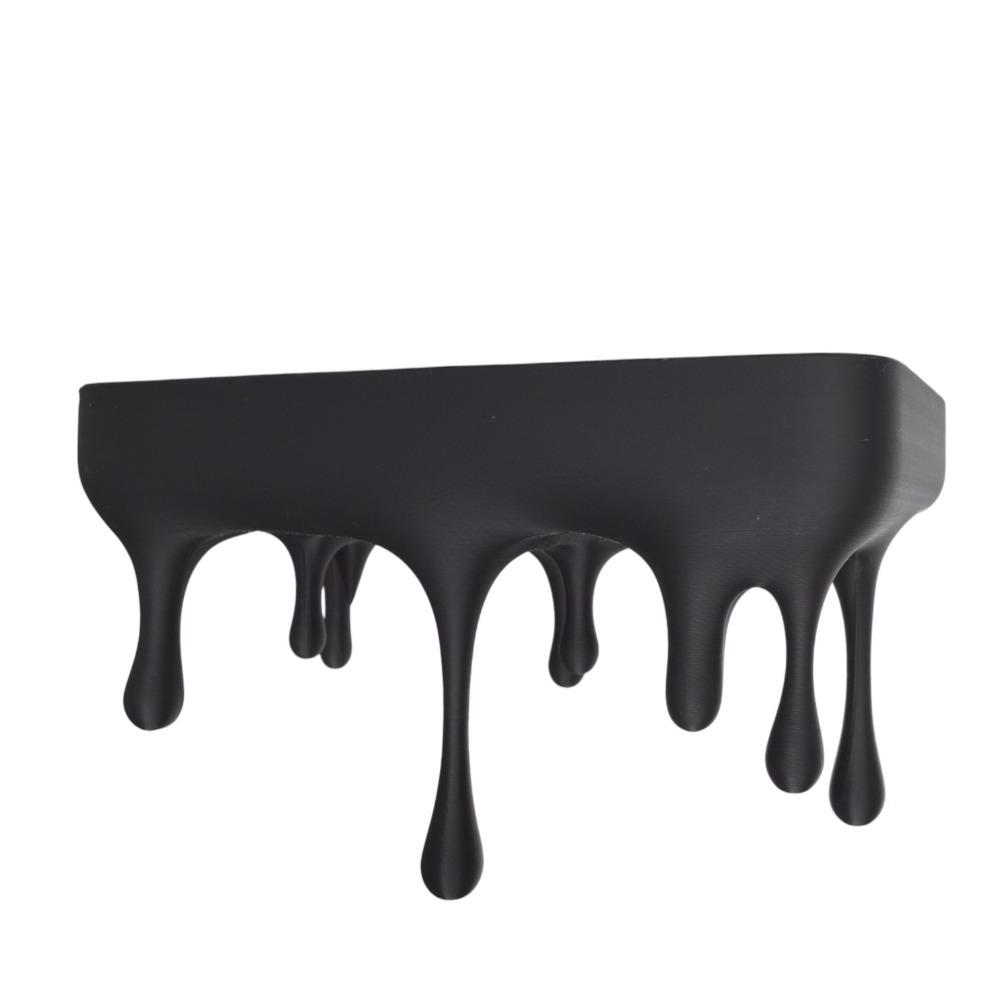 Plastic Drip Floating Shelf Wall-Mounted Wall Storage Rack Display Stand  Living Room Storage чёрный