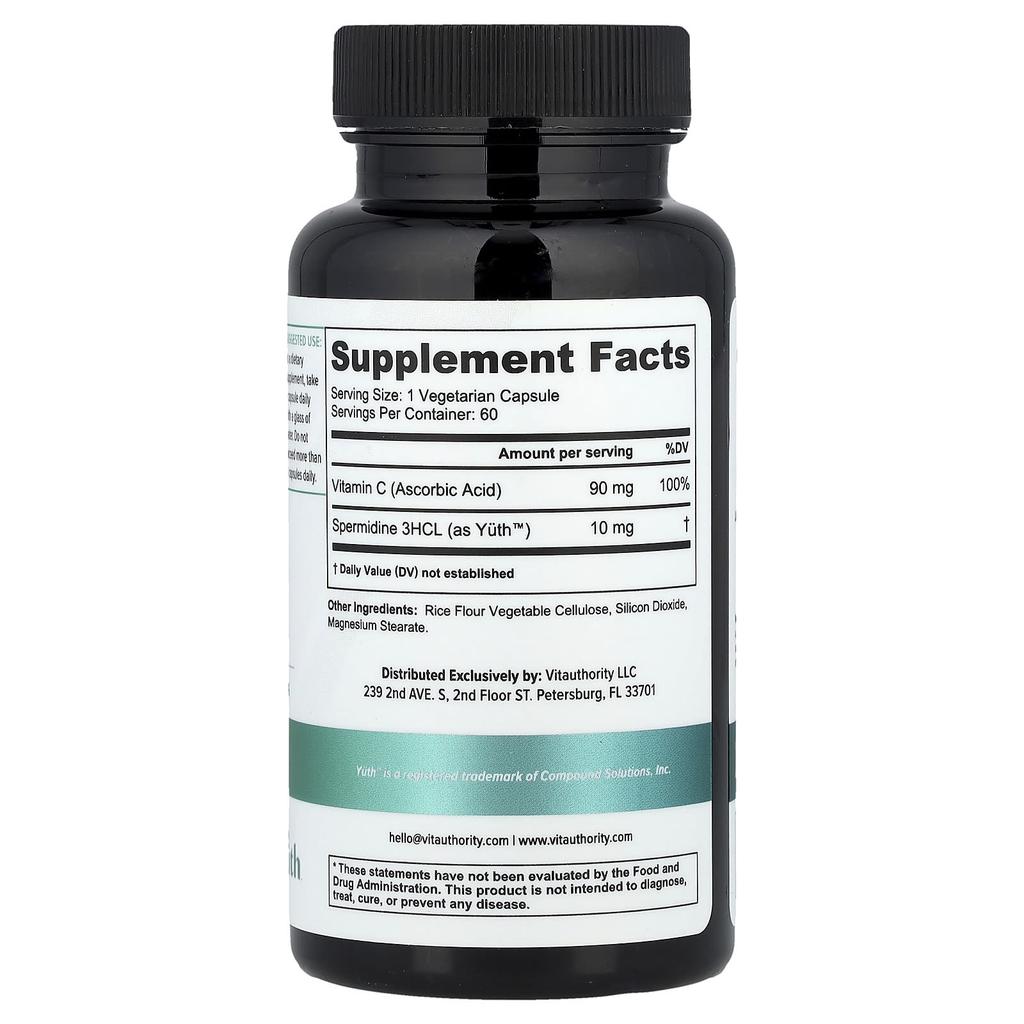 Youth, Premium Anti-Aging Mix with Vitamin C, 60 Veggie Capsules