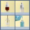 Clear Refillable Vacuum Airless Cream Pump Bottle, Empty Travel Airless Cosmetic Container, Portable Makeup Lotion Dispenser Bottle
