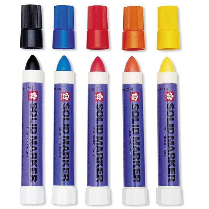 1Pcs Japan  Solid Paint Pen Waterproof Xsc Industrial Metal High Temperature Tire Marker Permanent Office Supplies