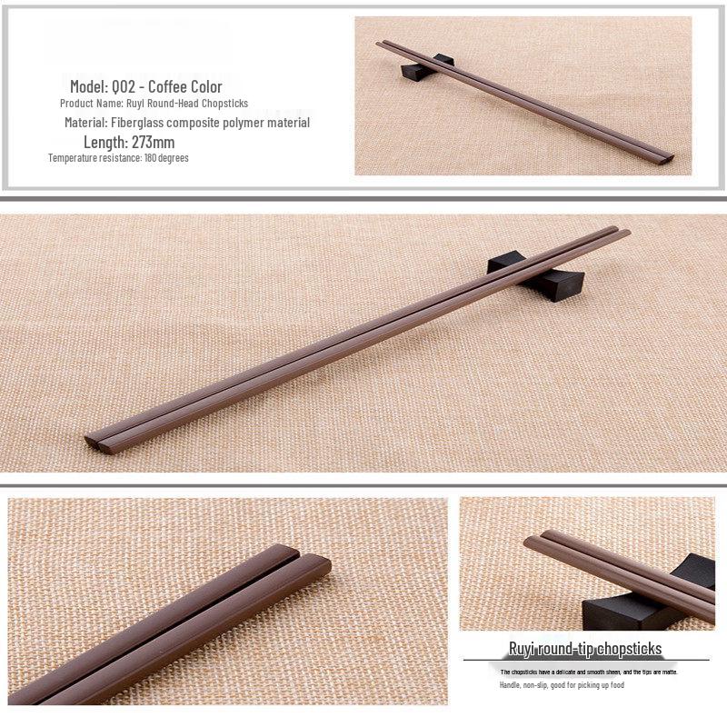 Ru Han Reusable PET Dining Chopsticks 27.3cm, 40 Pairs