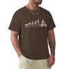Evolution Skeletons Biker T Shirt Harajuku Short Sleeve T-shirt Cotton Graphics Tshirt Tops