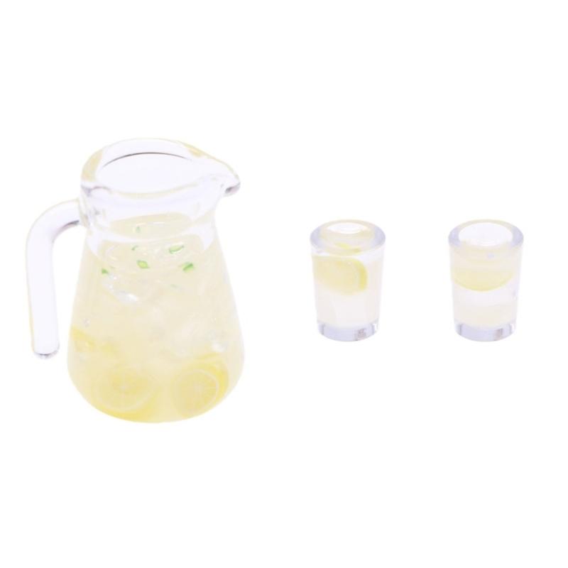 

Miniature Lemon Drink Decoration Safe For Childrens Doll Collections Miniature Accessories 1