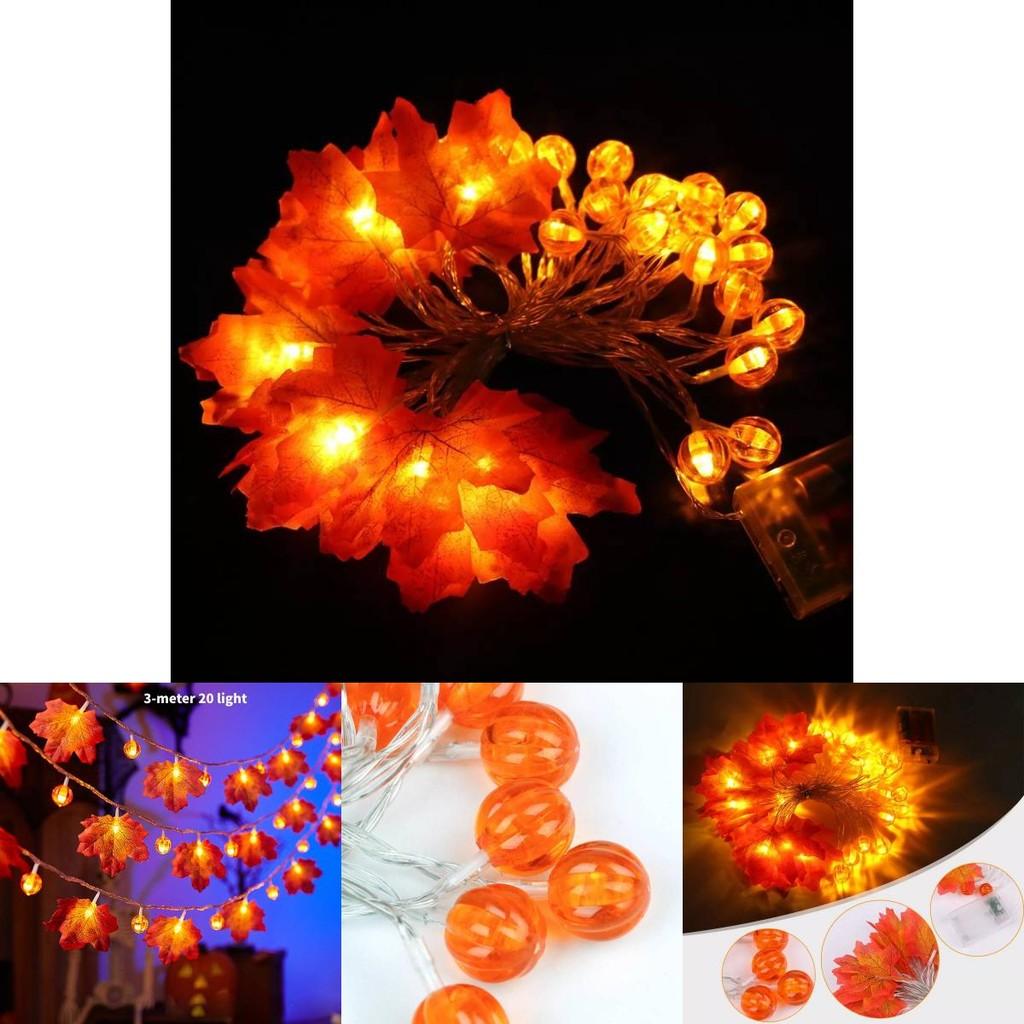 Led Halloween String Lights With Colorful Pumpkins Ghosts And Bats For Festive Decor