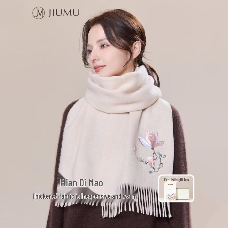 JIUMU Women's Autumn/Winter Wool Scarf