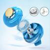Portable Silent Mini Bladeless Electric Fan 3-Level Adjustable Wind Clip-On Fan for Shirt Waist Bag Hands-Free Cooling Device for Outdoor