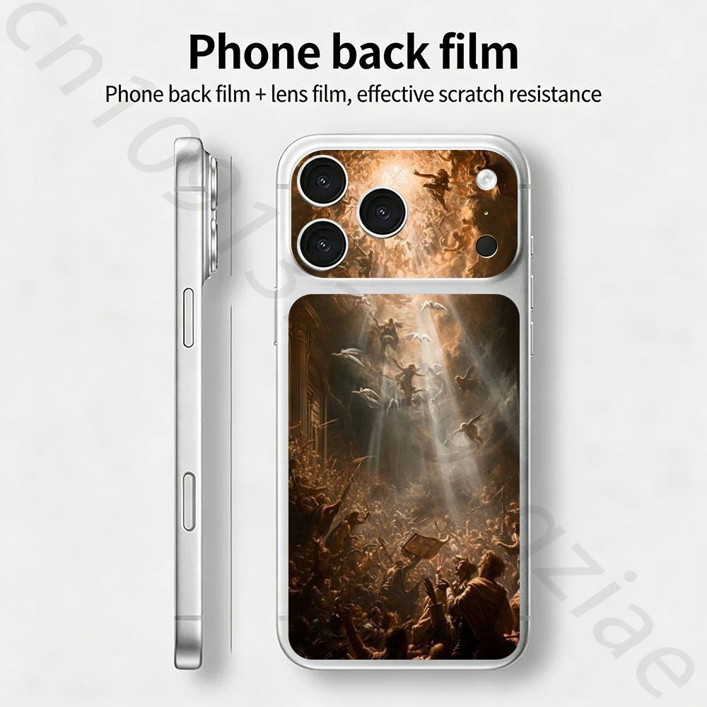 

Red Rose Flowers For iPhone 17 pro Max /17 pro Full Cover Decal Skin Wrap 3D Colorful Rear Protective Sticker Film iPhone17pro