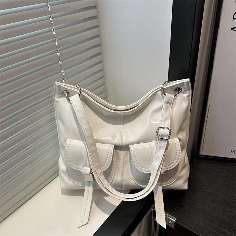 Multi-pocket Fashion Casual Texture Work 2025 Simple Large Capacity Casual Shoulder Tote Armpit Bag Women