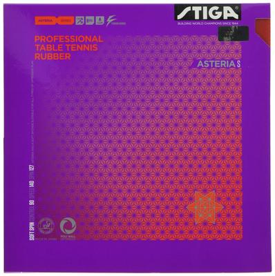 Systém napínání gumy na stolní tenis STIGA, měkká gumová záda, Asteria, velikost S, červená, silná, 1713040519