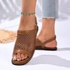 Plus Size Flat Back Strap Sandals