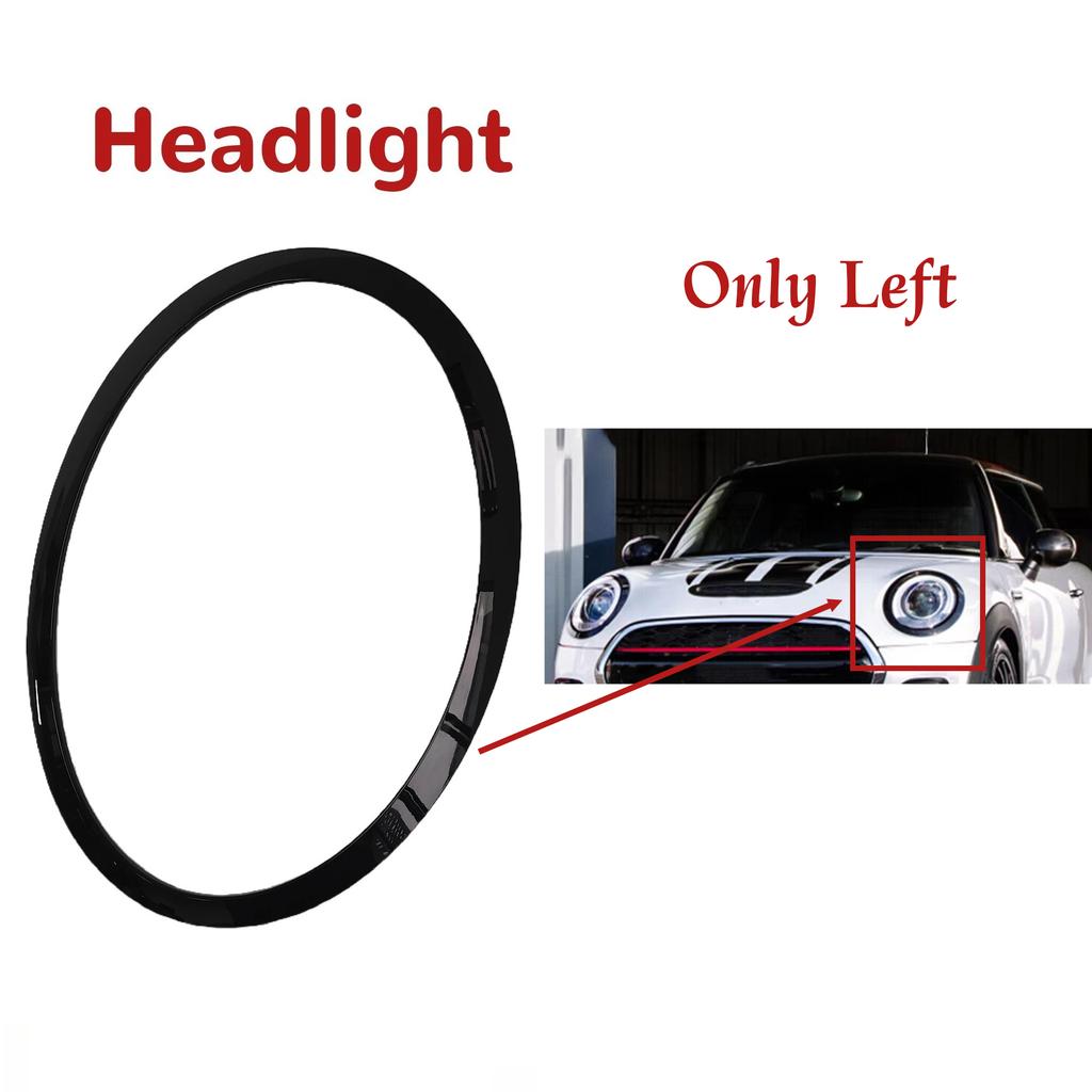 For BMW Mini Cooper F55 F56 F57 2015-2024 Headlight Trim Ring Tail Light Frame Bezel Head Rear Lamp Cover Replacement Part