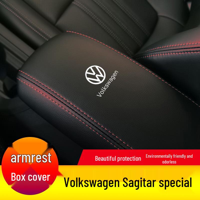 Volkswagen Sagitar Armrest Box Leather Protection Cover, Full Coverage for 09-25 Models