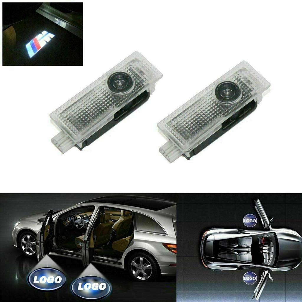 Luxurious Led Car Door Logo Lights For Bmw Simple Replacement White Color 100 000 Hours Life Span