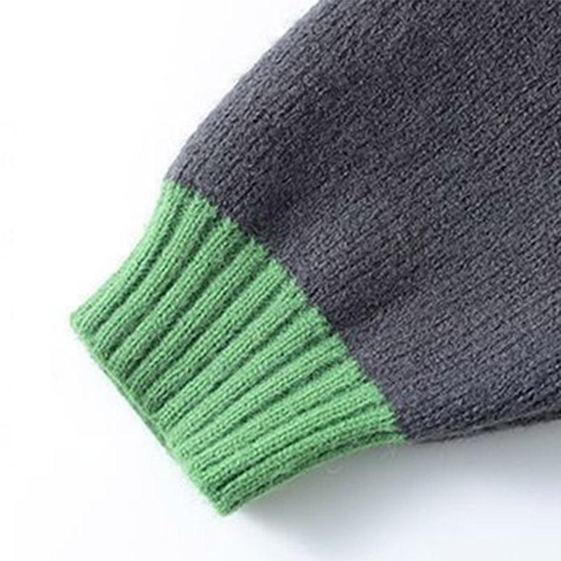 Sweater for Women Autumn Winter Thickened Pullover Warm Knitted Stretchy Long Sleeve Oversize Jumper Tops