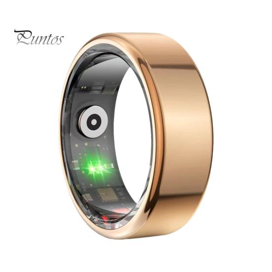

R02P Смарт-кольцо Трекер здоровья IP68 Водонепроницаемый Быстрая зарядка Монитор сна Фитнес-трекер Совместимость с Bluetooth Смарт-кольцо 11 золотистый