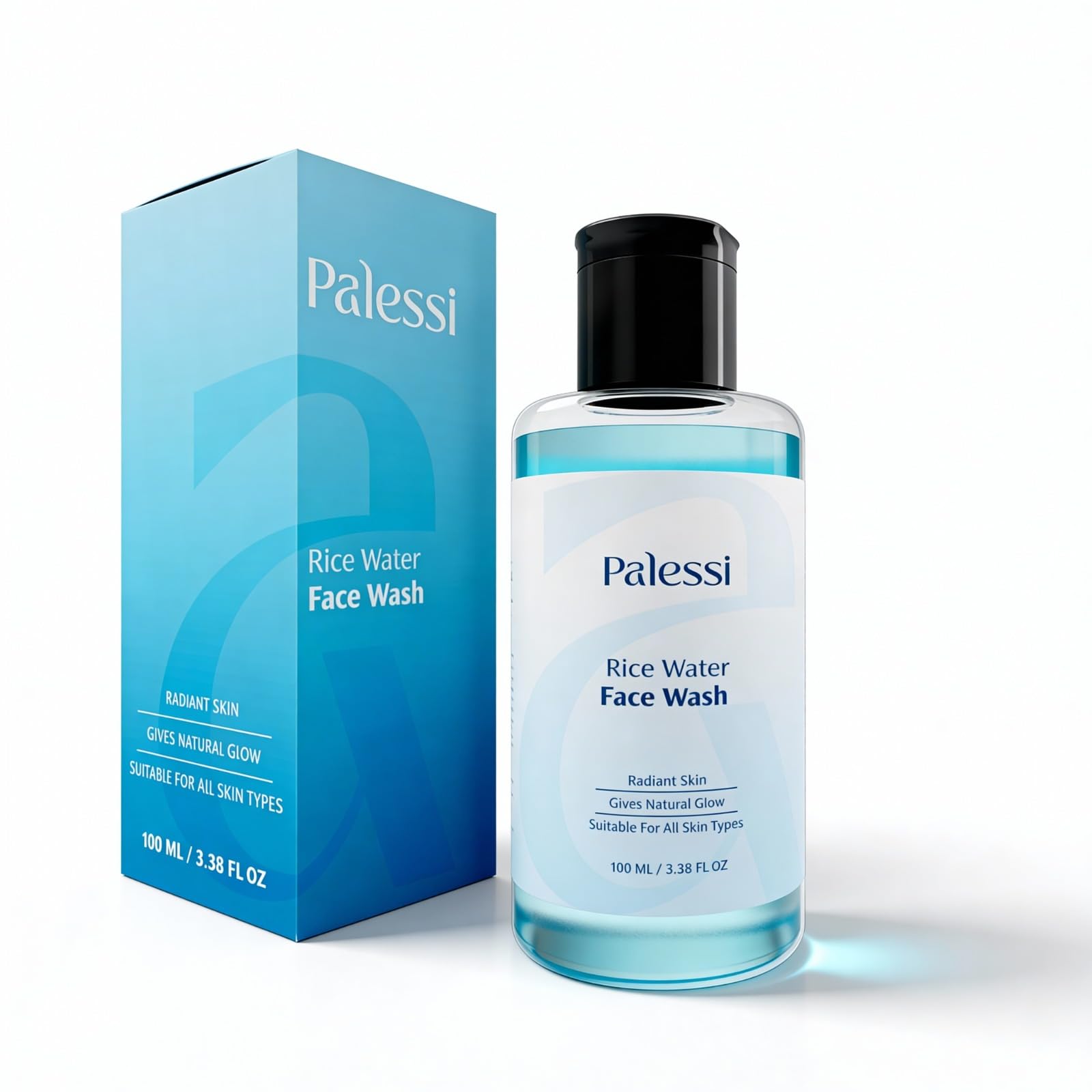Palessi Rice Water Face Wash With Rice Water & Niacinamide For Radient Skin | For Men & Women | 100 ml
