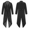 Costume Steampunk médiéval pour enfants garçons et filles, manteau d'Halloween, veste victorienne, faux manteau deux pièces