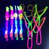 Rocket Slings Flying Toys with Led Lights, LED Arrow Helicopters with Launchers,Summer Outdoor Game Toy Party Favor for Kids