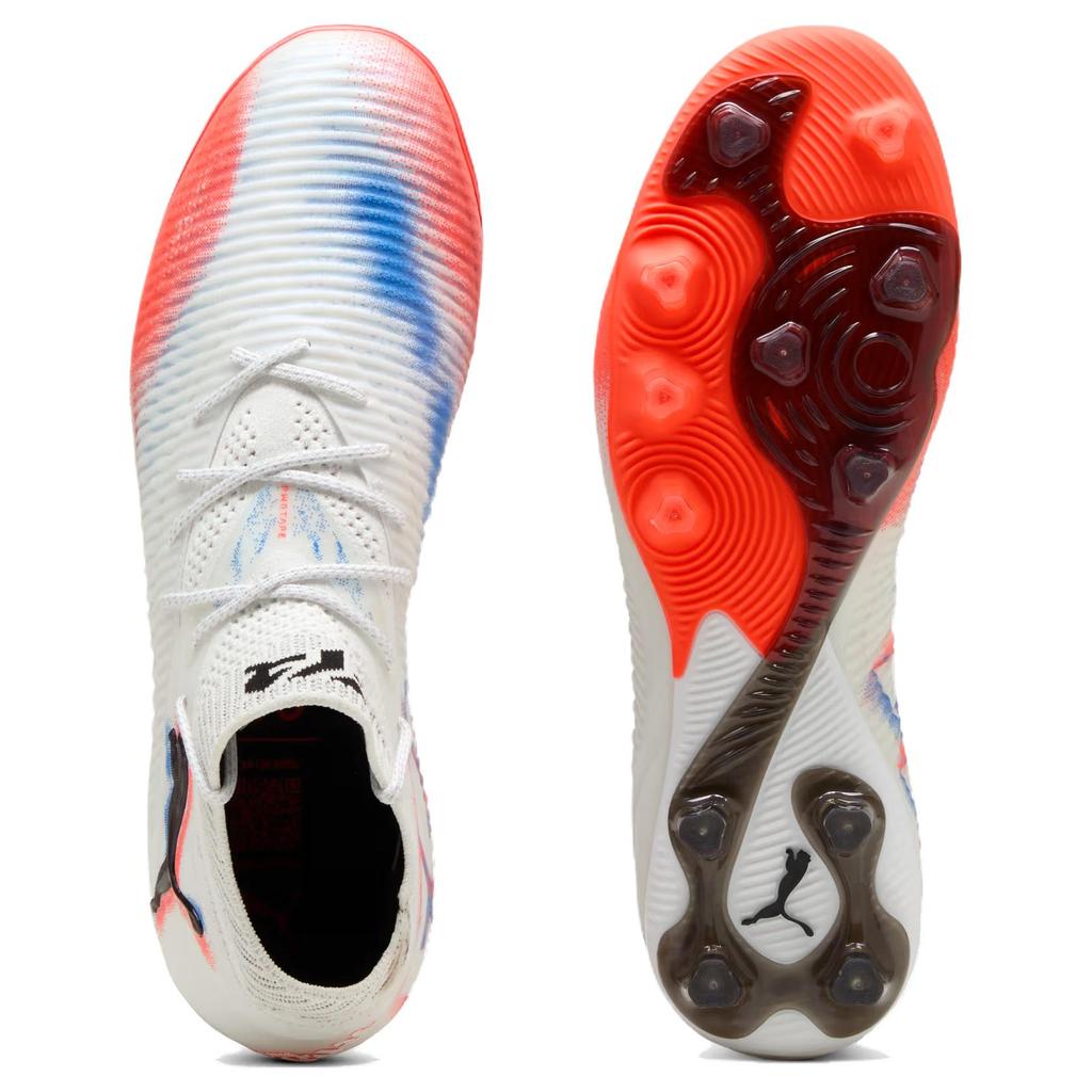 Puma Future Ultimate 8 AG Untamed Pack Unisex Sneakers White Black Glowing-Red 108582-01